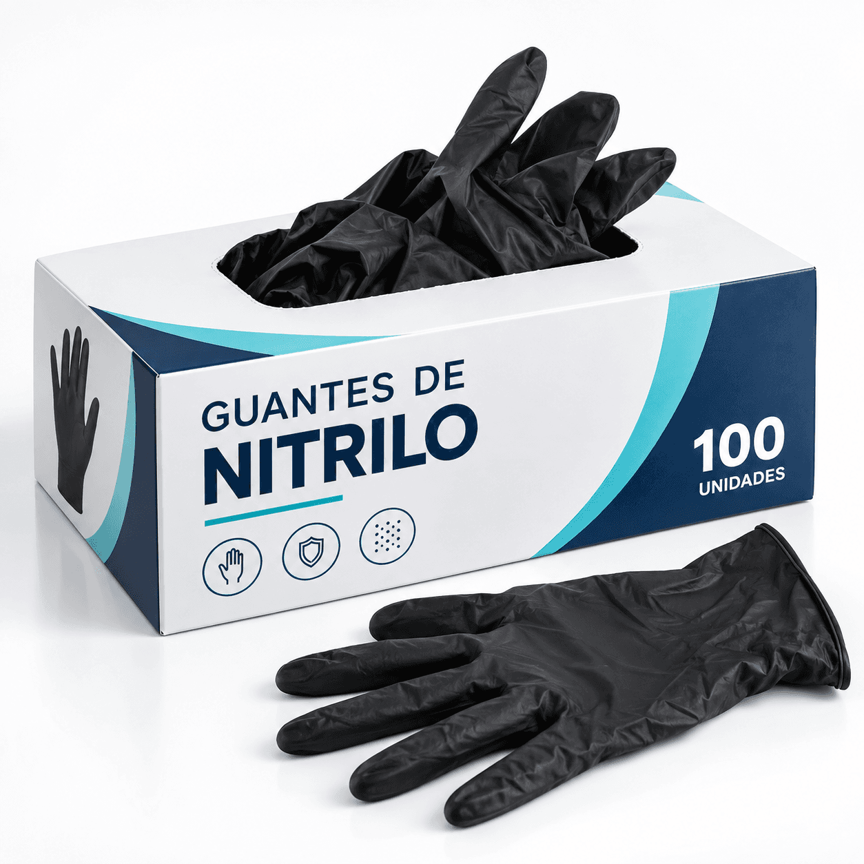 Guantes de Nitrilo Negro